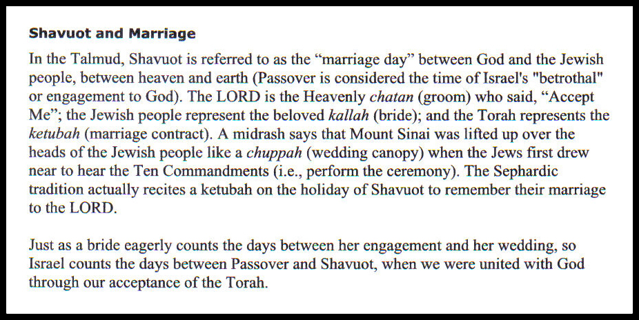 Shavuot and Marriage 6 FB