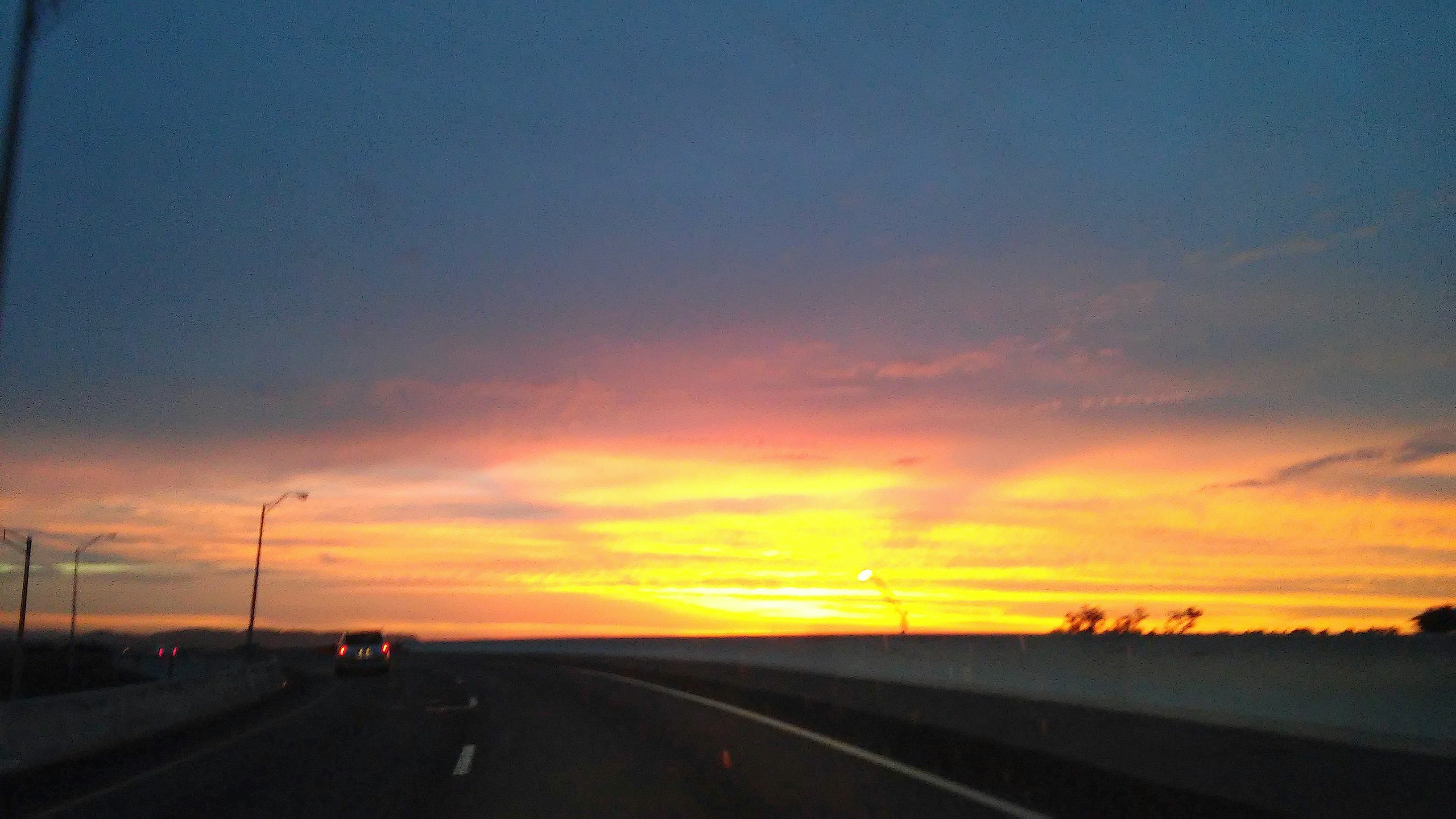 Sunset on Freeway May 27th, 2015 