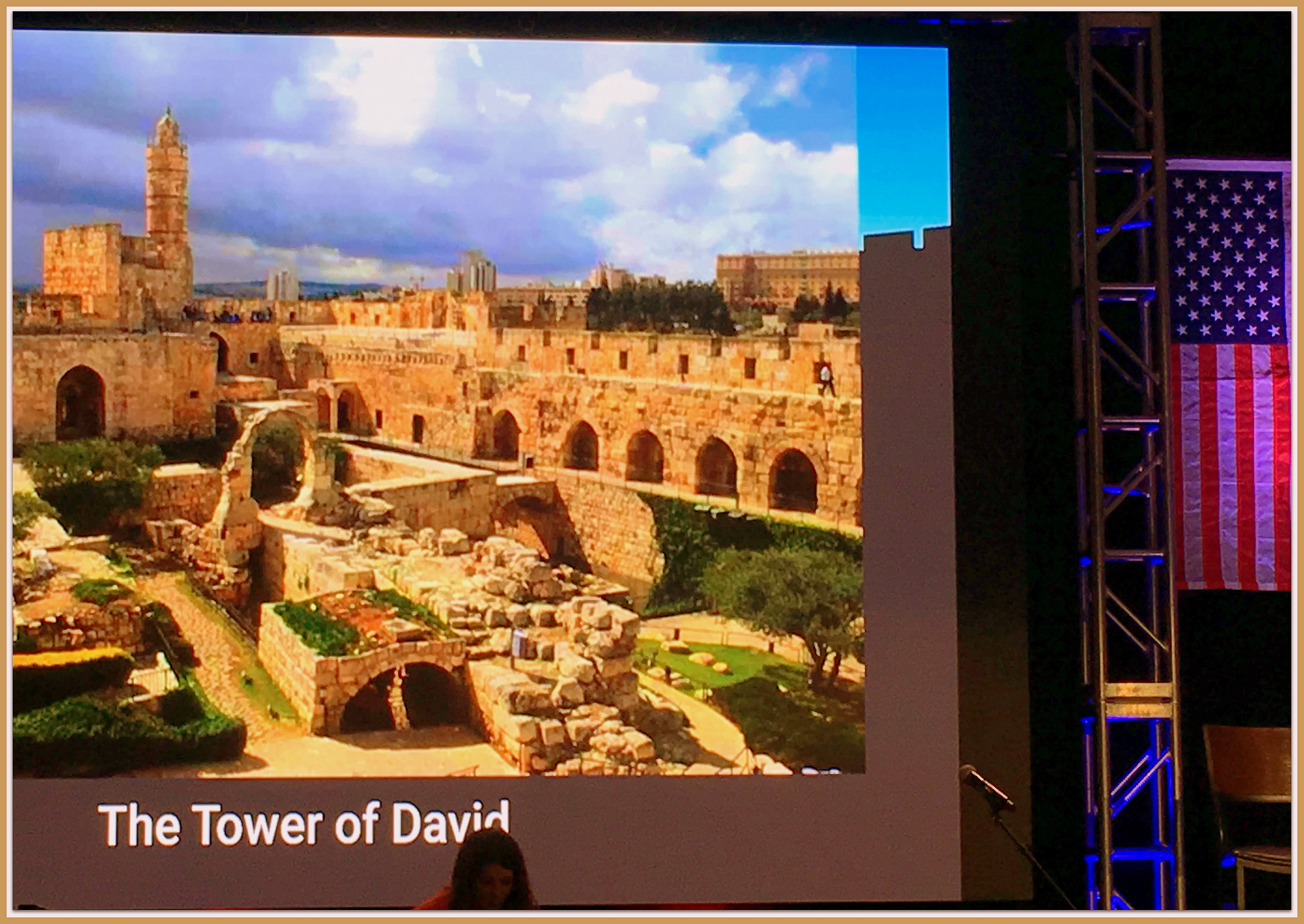 CBN Israel The Tower of David TOLIFE Framed for TSP